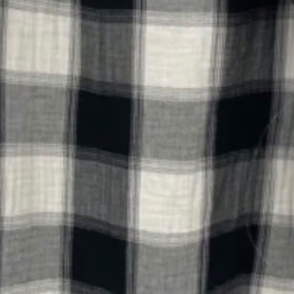 OLD NAVY Black & White Plaid Flannel DRESS Long Sleeves 2X - Picture 7 of 9